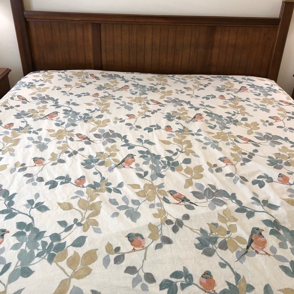 Pottery Barn Bedding Sadie Bird Organic King Duvet Cover Poshmark